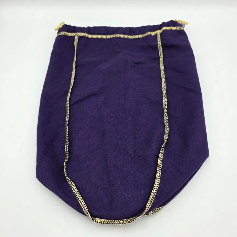 Crown Royale Drawstring Bags Purple Lot of 5 - Party Favor Wedding Bachelor
